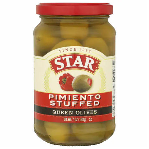 Star Pimiento Stuffed Queen Olives