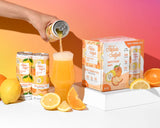 Untitled Art Florida Seltzer Navel Orange & Yuzu Lime Case 24 12oz Sleek Cans