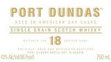 Port Dundas 18 Yrs Single Grain Scotch Whisky 750ml