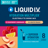 Liquid IV Sugar Free White Peach / Raspberry Lemonade Mix
