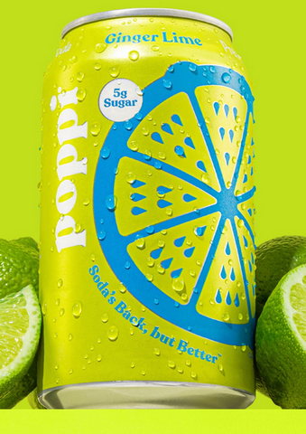 Poppi Prebiotic Soda Ginger Lime