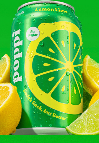Poppi Prebiotic Soda Lemon Lime