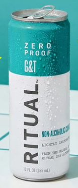 Ritual Zero Proof G&T Cocktails Non-Alcoholic Spirit