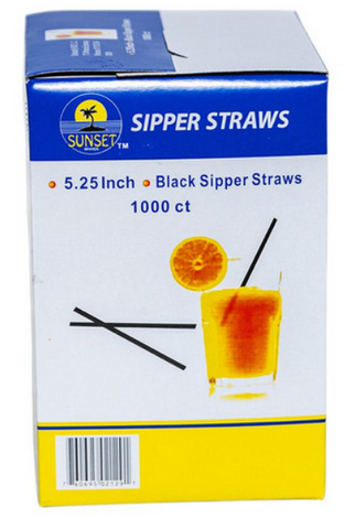Sunset Cocktail Sipper Straws