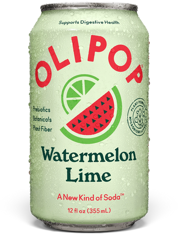 OLIPOP Watermelon Lime Prebiotic Soda