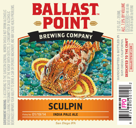 BALLAST POINT SCULPIN 22O